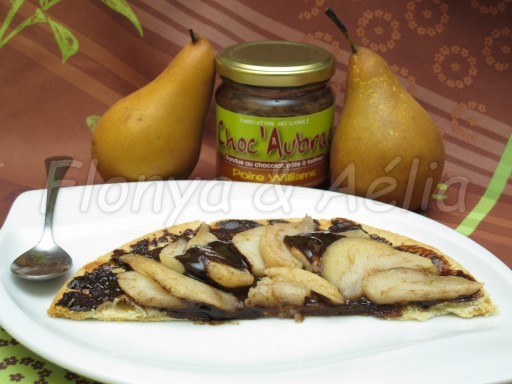 Tarte aux poires et chocolat